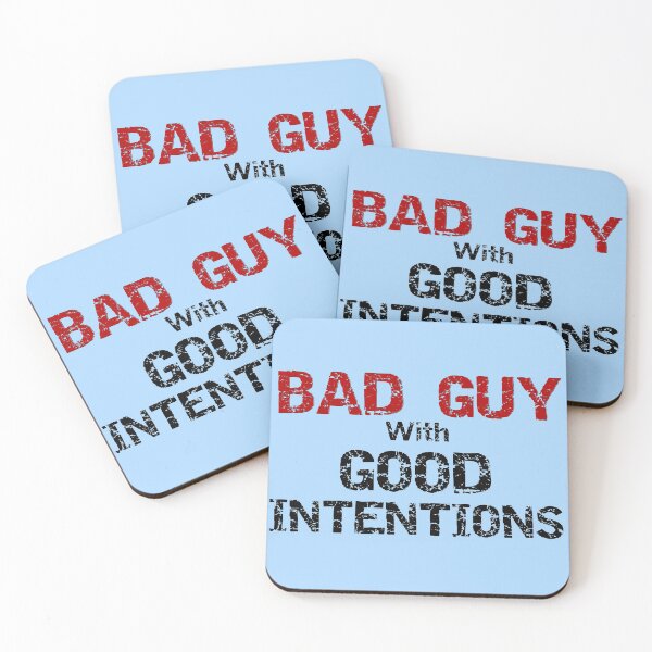 Item preview, Bad guy with good intentions - Distressed text designed and sold by Try-It.