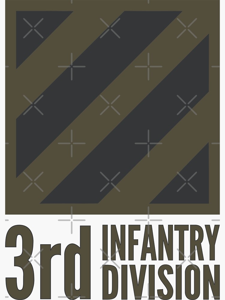 Pegatina «3ER DIVISIÓN DE INFANTERÍA EJÉRCITO DE ESTADOS UNIDOS
