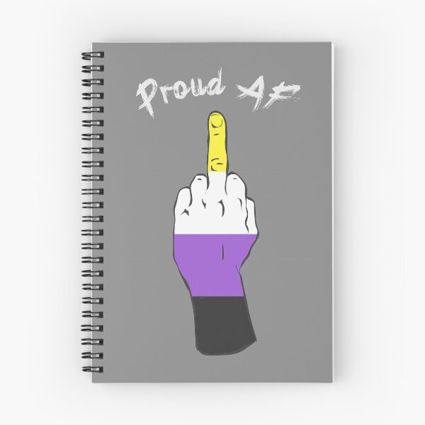 Item preview, Proud AF - Nonbinary Pride Middle Finger designed and sold by Alrkeaton.