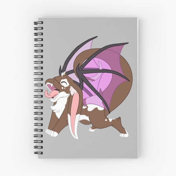 Item preview, Happy yawning bunny dragon brown with spots designed and sold by Femerithian.