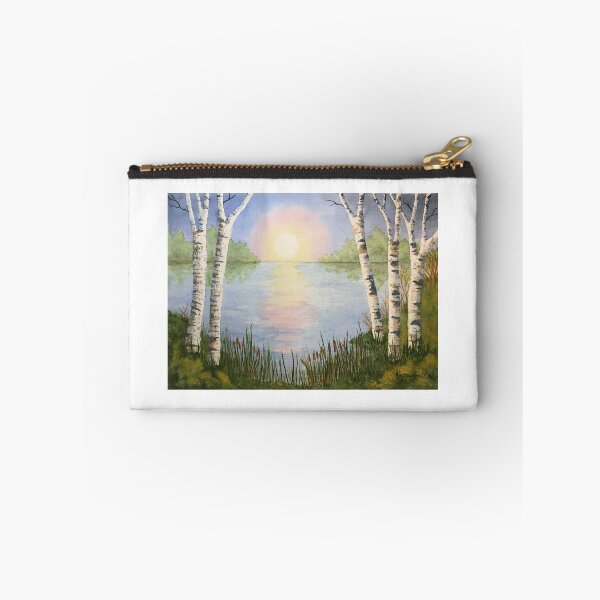 Item preview, Birches on the Lake at Sunrise  designed and sold by mandyk8.