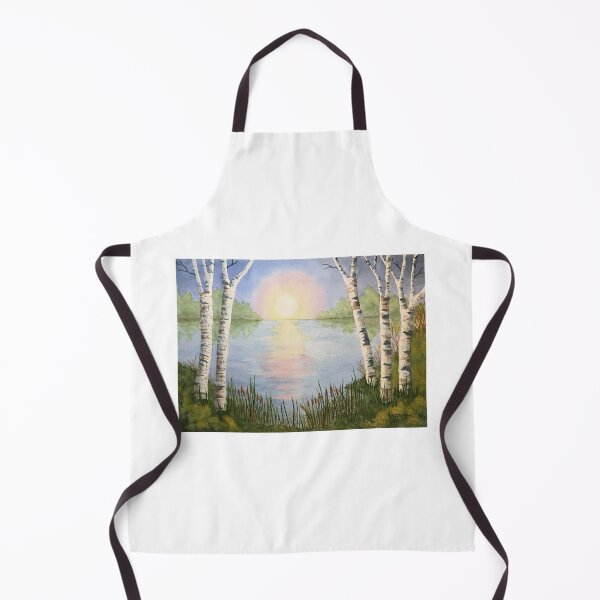 Item preview, Birches on the Lake at Sunrise designed and sold by mandyk8.