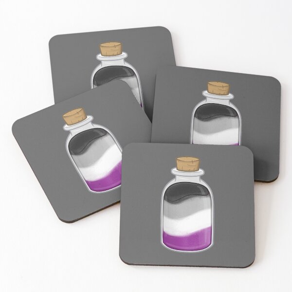 Item preview, Asexual Pride colored Sand Bottle designed and sold by Floramisu.