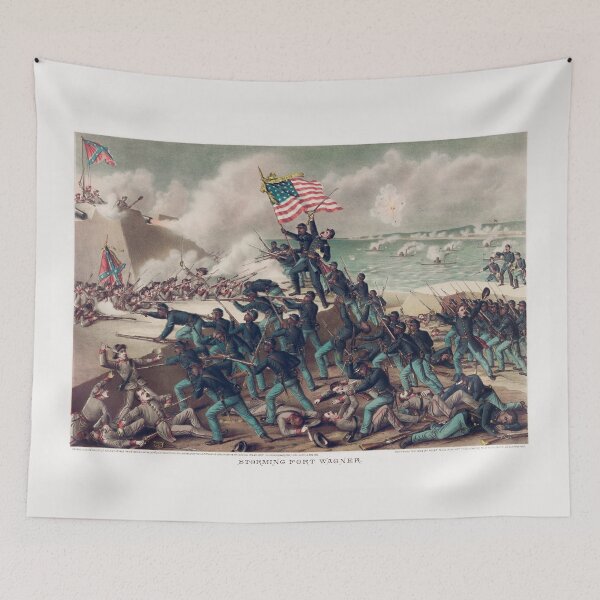 Item preview, Storming Fort Wagner - 54th Massachusetts - Civil War designed and sold by warishellstore.
