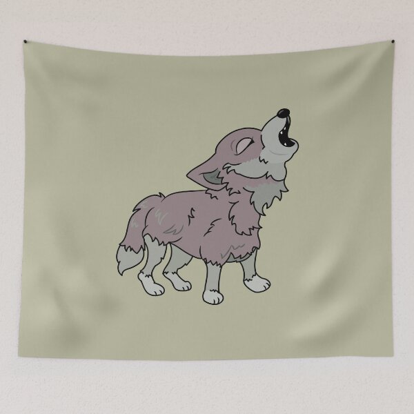 Item preview, Cute Howling Wolf designed and sold by tryinart.