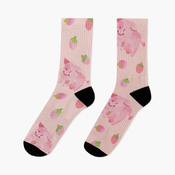 Item preview, Cute Watercolor Strawberry Cow Costume Pattern - Pink designed and sold by TheRainbowRoom.