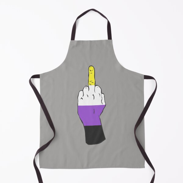Item preview, Nonbinary Pride Middle Finger designed and sold by Alrkeaton.