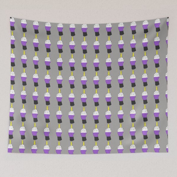 Item preview, Nonbinary Pride Middle Finger designed and sold by Alrkeaton.
