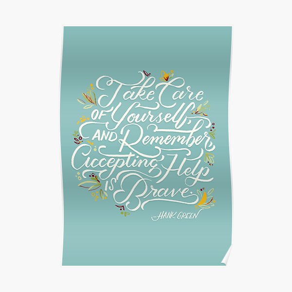 Accepting Help is Brave Poster