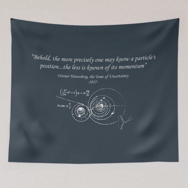 Item preview, Satirical Heisenberg Uncertainty Principle - Dark designed and sold by DeepSpaceDesigns.