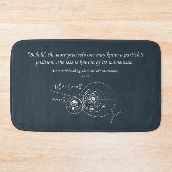 Item preview, Satirical Heisenberg Uncertainty Principle - Dark designed and sold by DeepSpaceDesigns.