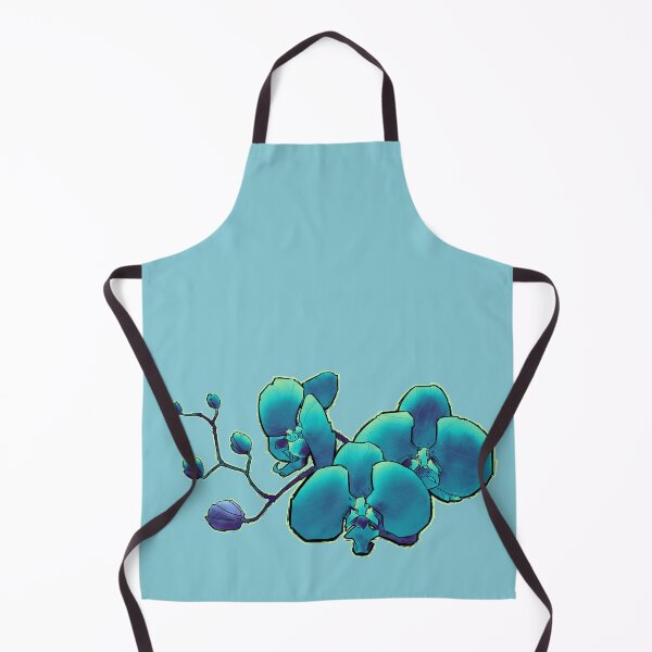 Item preview, turquoise blue orchid flower blooming designed and sold by weilertsen.