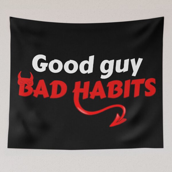 Item preview, Good guy with bad bad habits - devil horns and tail designed and sold by Try-It.
