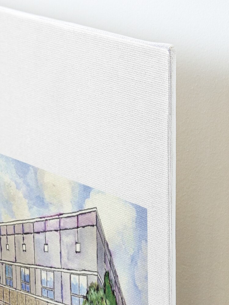 Pam Beesly Office Building Watercolor Painting Poster Dunder Mifflin Paper  Company Inc. Gift Poster for Sale by MyPartyShirt