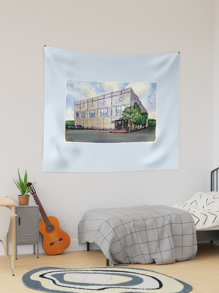 Pam Beesly Office Building Watercolor Painting Poster Dunder Mifflin Paper  Company Inc. Gift Poster for Sale by MyPartyShirt