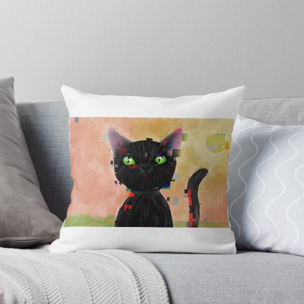 Item preview, Glitched Black Cat designed and sold by DisneyFoxArtist.