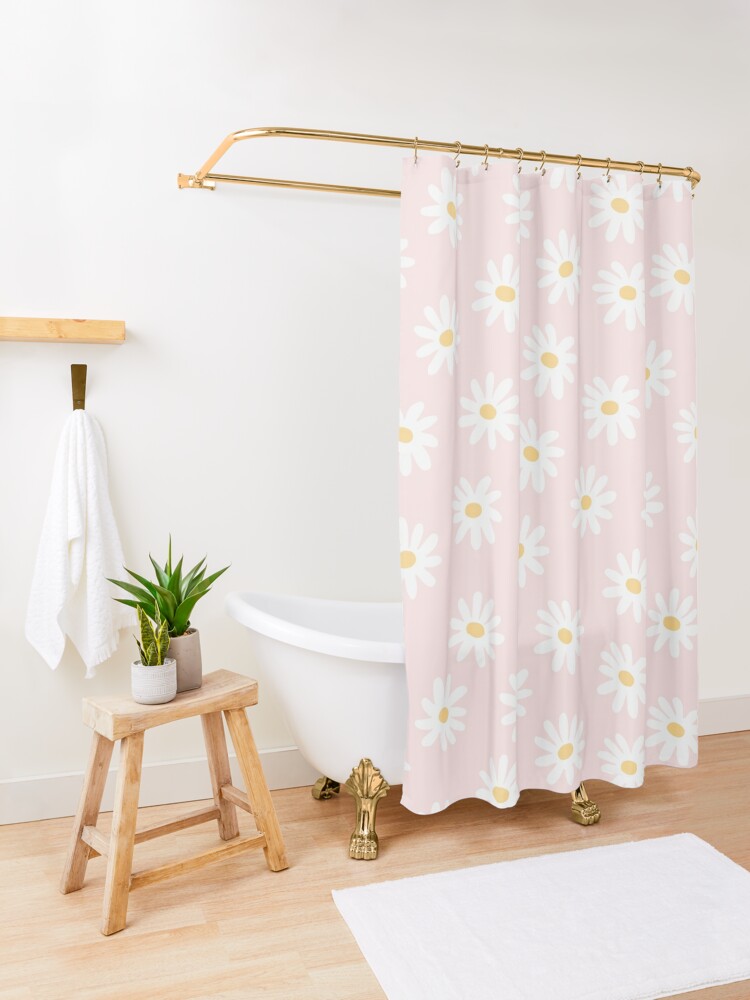 Alternate view of Daisies Shower Curtain