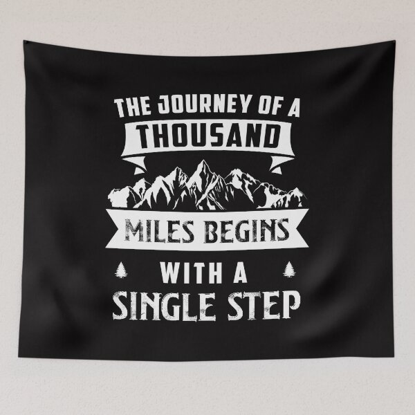 Item preview, The Journey of a Thousand Miles Begins with a single step designed and sold by ArtDeziGn.
