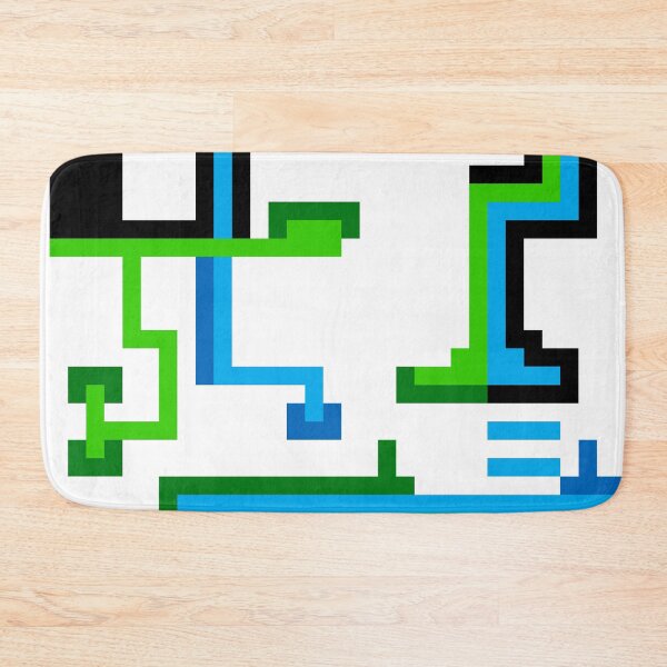 Item preview, Blue On - 0006 - Original Abstract Pixel Art designed and sold by pixonpu.