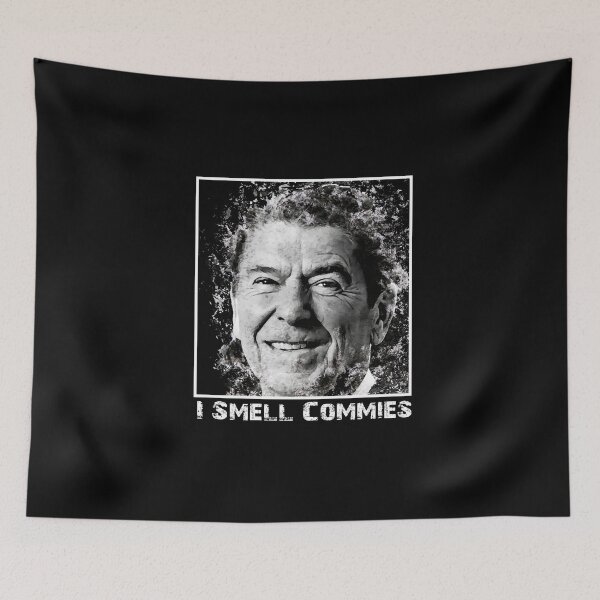 Item preview, Funny Ronald Reagan I Smell Commies Political Humor designed and sold by oussimakh.