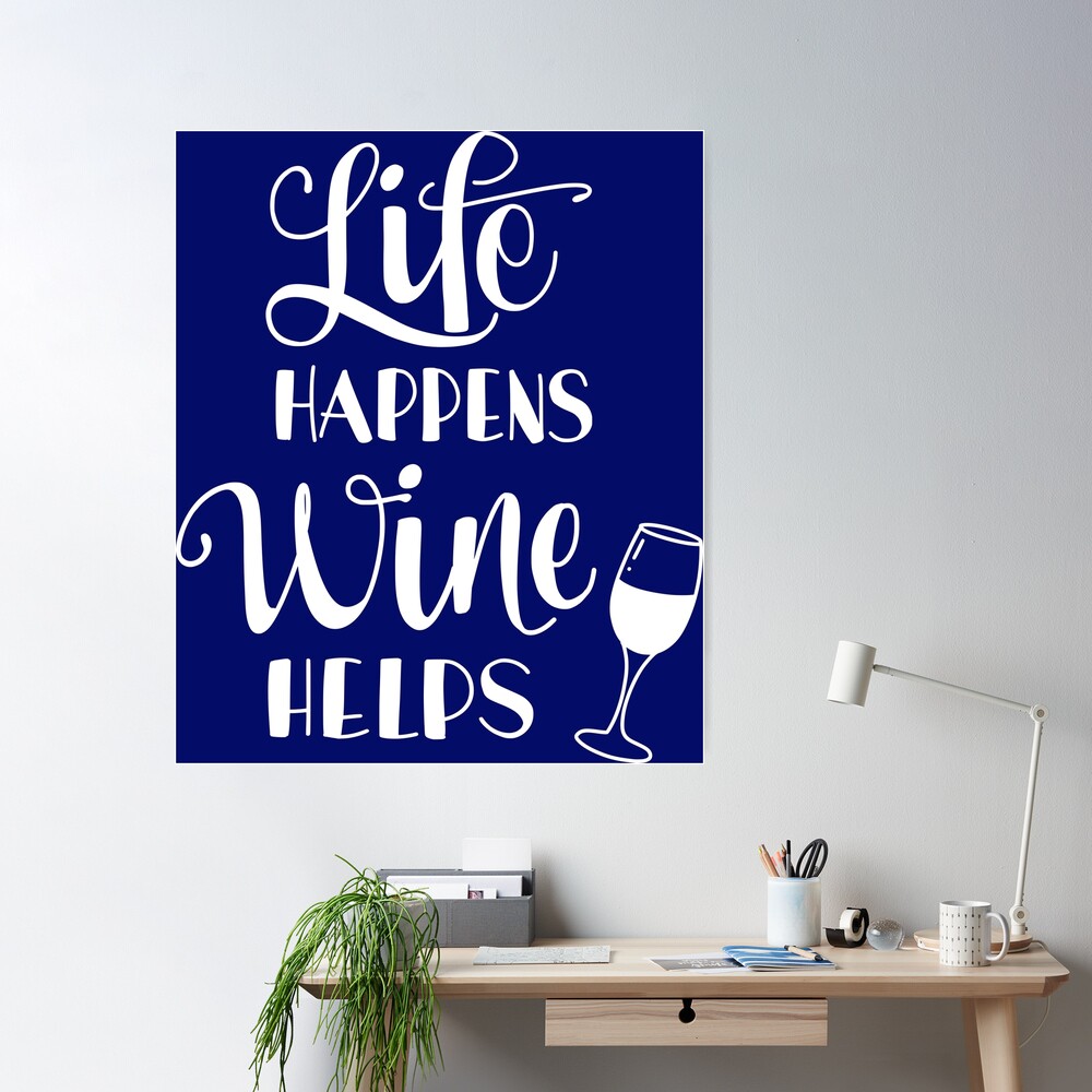 Life Happens Wine Helps 750ml/25oz Canvas Canteen