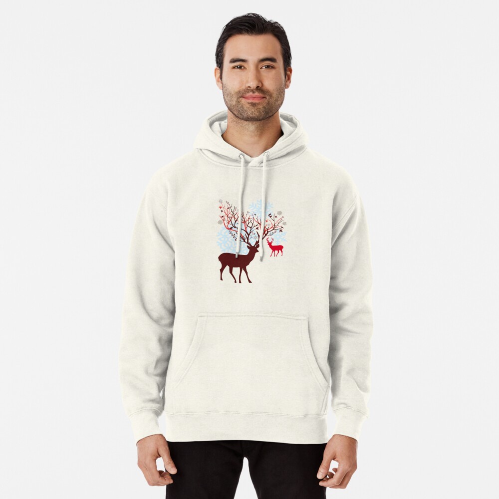 deer hoodie with antlers