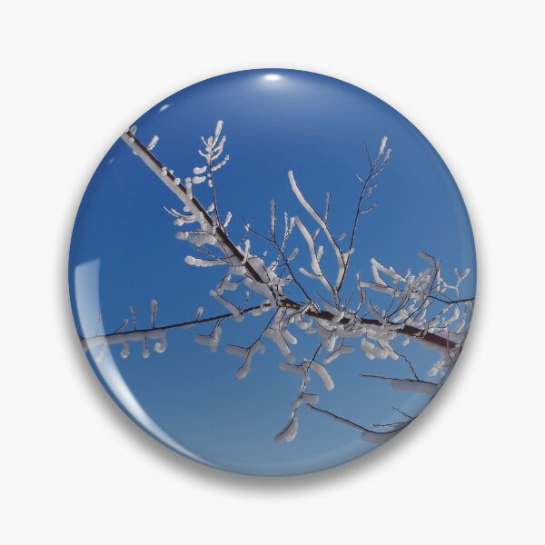 Item preview, Icy branches and a deep blue sky designed and sold by silverwheelarts.