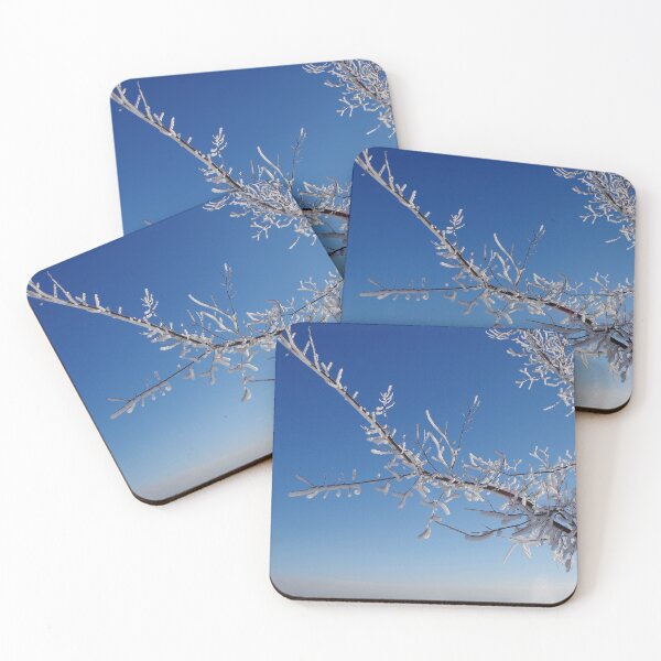 Item preview, Icy branches and a deep blue sky designed and sold by silverwheelarts.