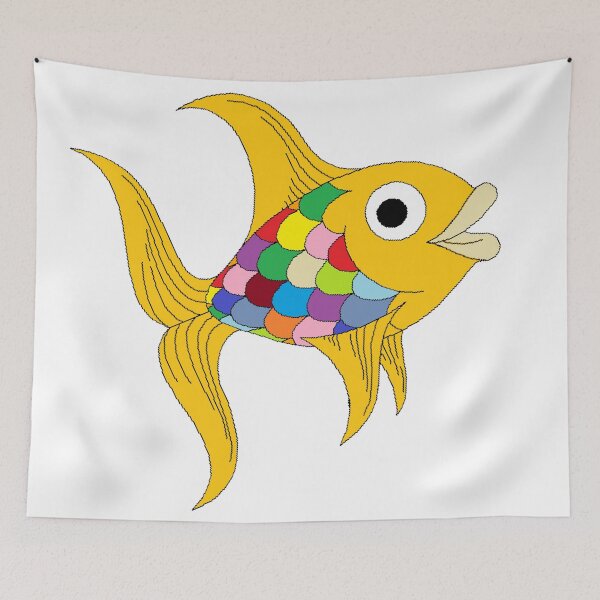 Item preview, Gold fish with multiple colored scales designed and sold by JRHarshman.