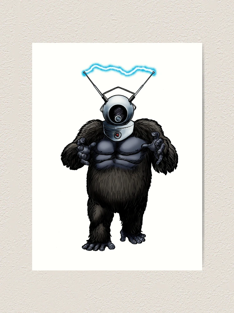 ROBOT MONST クレヨン画　アナログ　イラスト ROBOT MONST クレヨン画 アナログ イラスト ROBOT MONST