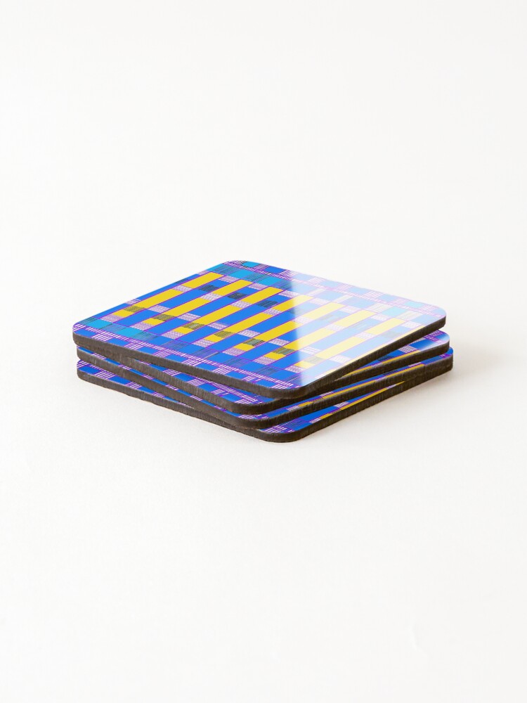 Thumbnail 4 of 5, Coasters (Set of 4), Lines designed and sold by RakshaSD.