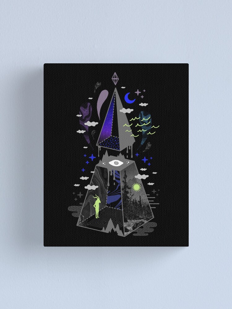 Alternate view of Pyramid Scheme Canvas Print