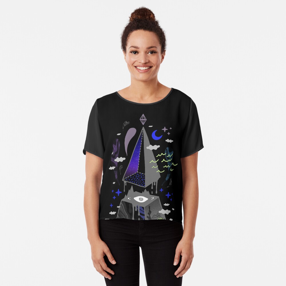 Pyramid Scheme Chiffon Top
