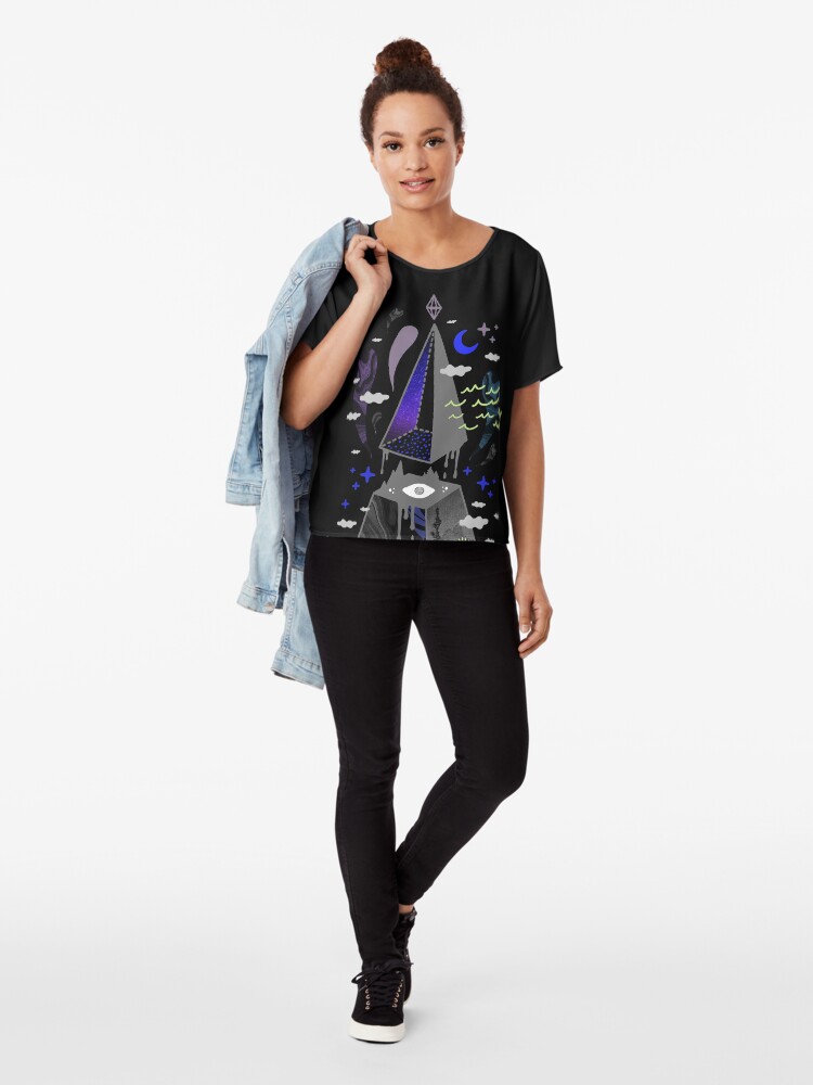 Alternate view of Pyramid Scheme Chiffon Top