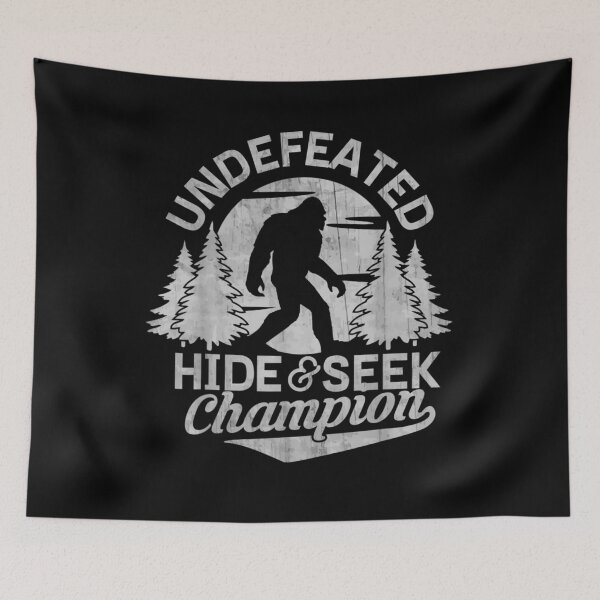 Item preview, Bigfoot Undefeated Hide Seek Sasquatch Yeti  designed and sold by SnowStore98.