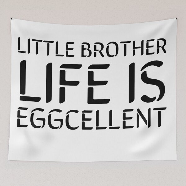 Item preview,  Little Brother Life Is Eggcellent- Black designed and sold by Designs By YL.