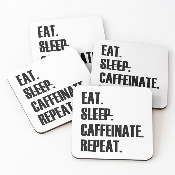 Item preview, Eat Sleep Caffeinate Repeat designed and sold by Adel Qasem.