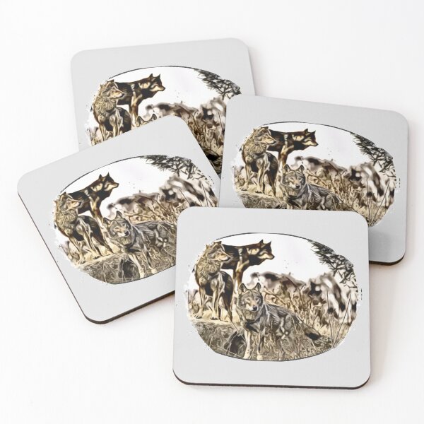 Item preview, Wolves on the lookout. designed and sold by SlowToes.
