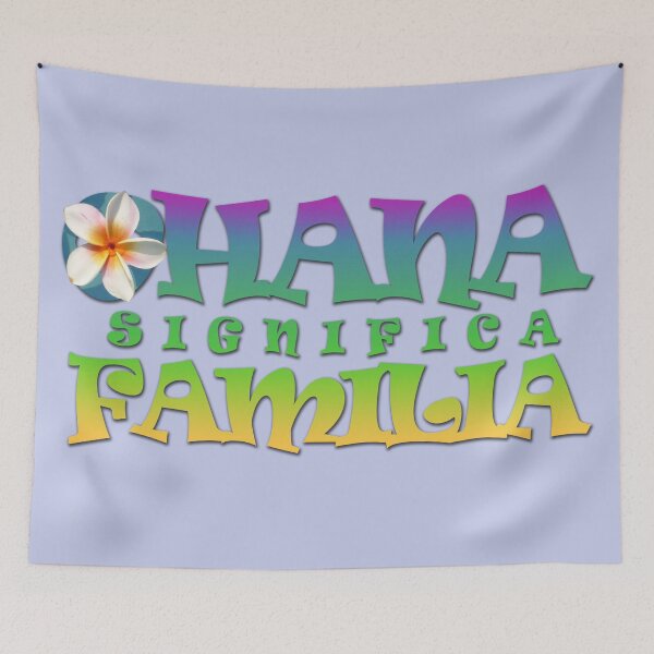 Item preview, Ohana significa familia - con plumeria designed and sold by TimeLady's Closet.