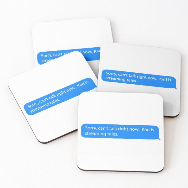 Item preview, Sorry, can't talk, Karl is streaming tales. designed and sold by LonelyFandoms.