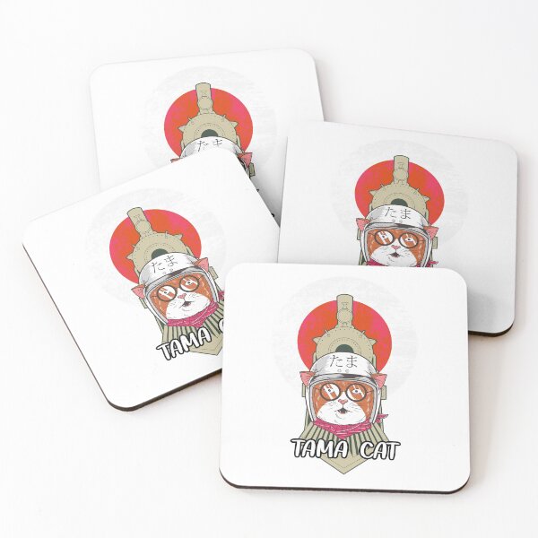 Item preview, Tama Cat! A beautiful design of a calico cat in a helmet in front of a train - Tribute to the station master and operating officer at the Kishi station in Japan designed and sold by crazycollective.