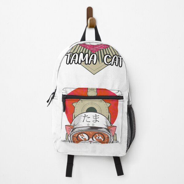 Item preview, Tama Cat! A beautiful design of a calico cat in a helmet in front of a train - Tribute to the station master and operating officer at the Kishi station in Japan designed and sold by crazycollective.