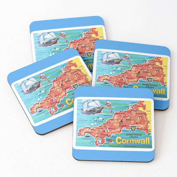 Item preview, Greetings from Cornwall - retro vintage playing card designed and sold by circuitsnap.