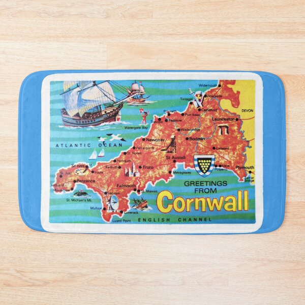 Item preview, Greetings from Cornwall - retro vintage playing card designed and sold by circuitsnap.