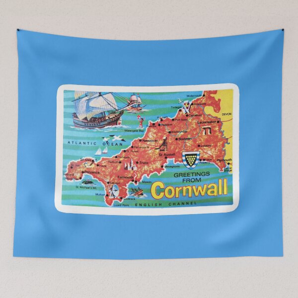 Item preview, Greetings from Cornwall - retro vintage playing card designed and sold by circuitsnap.