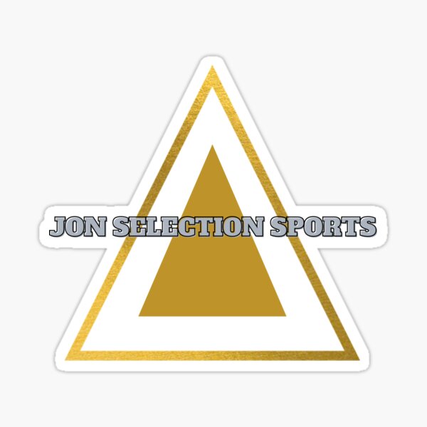 Jon Selection Sports Gold Triangle Brand Sticker