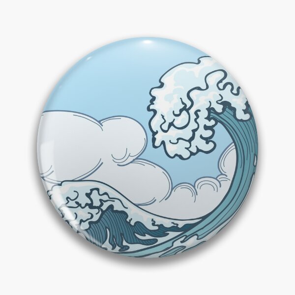 Item preview, The Great Wave, Japanese Wave, Japanese Tsuname, Hokusai, Japanese Painting designed and sold by AweSoMe Shirts.