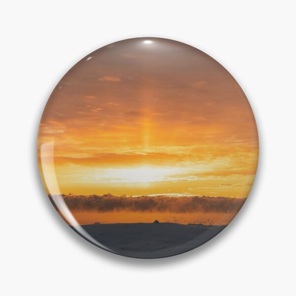 Item preview, Crepuscular sunrise over an icy shore designed and sold by silverwheelarts.