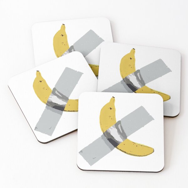 Item preview, Banana Taped to wall drawing designed and sold by I-Eat-Glue.