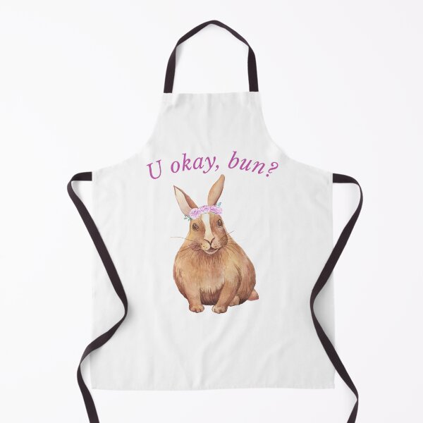 Item preview, U Okay Bun? Caring Rabbit With Flowers designed and sold by WhimsicaliTee.
